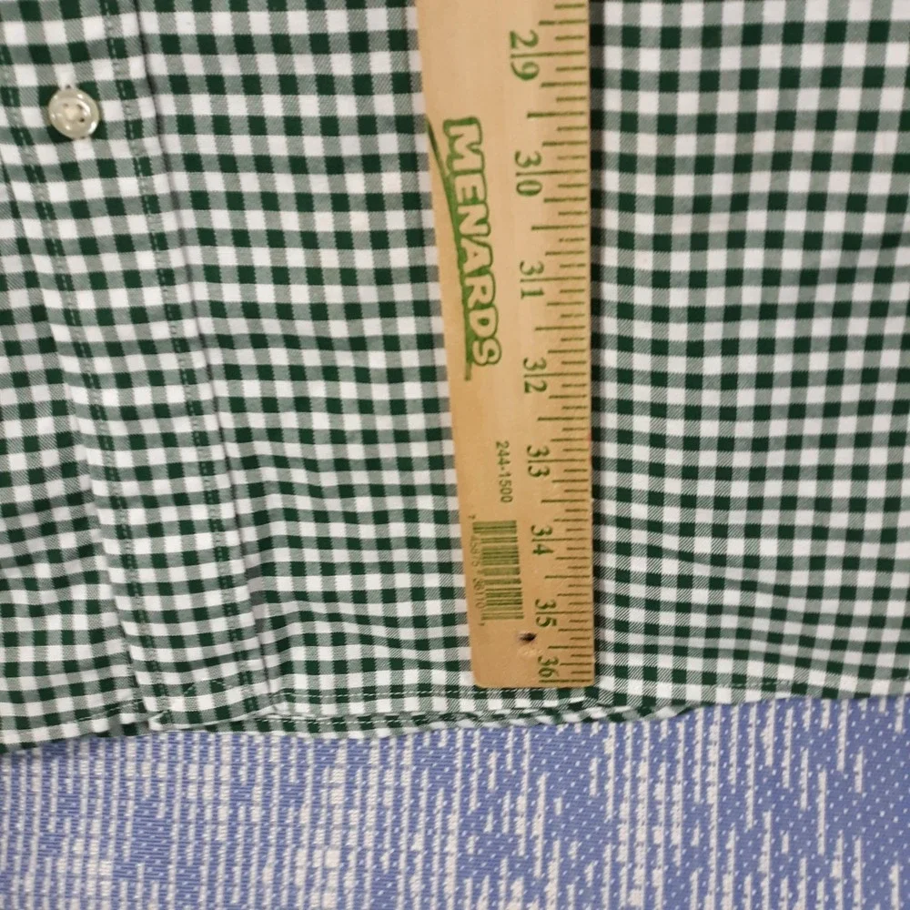 Polo Ralph Lauren Shirt Mens 3XL Tall Classic Fit Pony Green Gingham Plaid